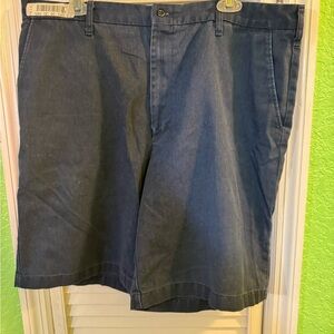 UniFirst Softwill Men’s Blue Flat Front Shorts 38X